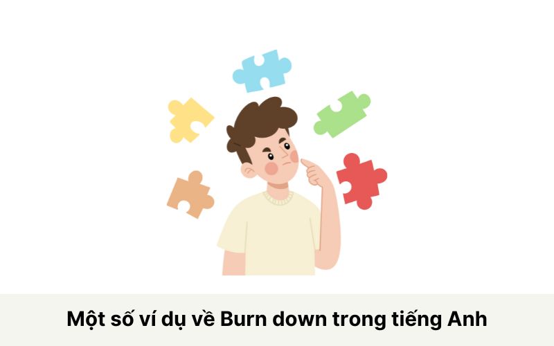 Một số ví dụ về Burn down trong tiếng Anh