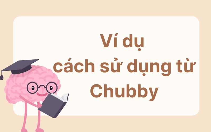 Một số câu ví dụ cách sử dụng từ Chubby trong câu
