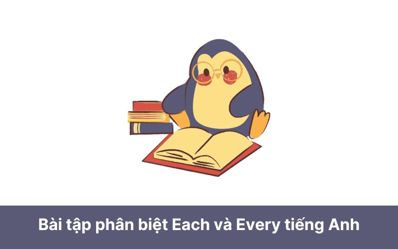 Bài tập phân biệt Each và Every tiếng Anh