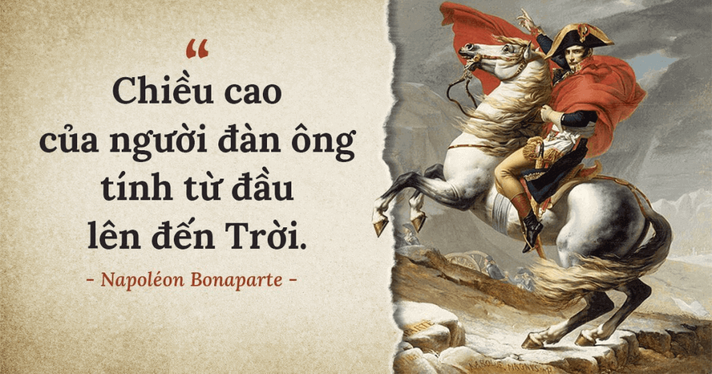 Câu nói nói tiếng của Napoleon tiếng Anh