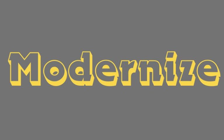 Động từ của modern là gì?