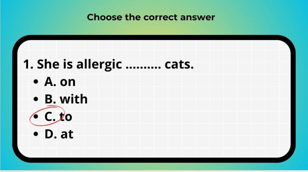 Choose the correct answer