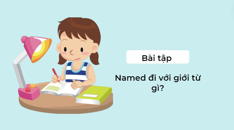 Bài tập named đi với giới từ gì