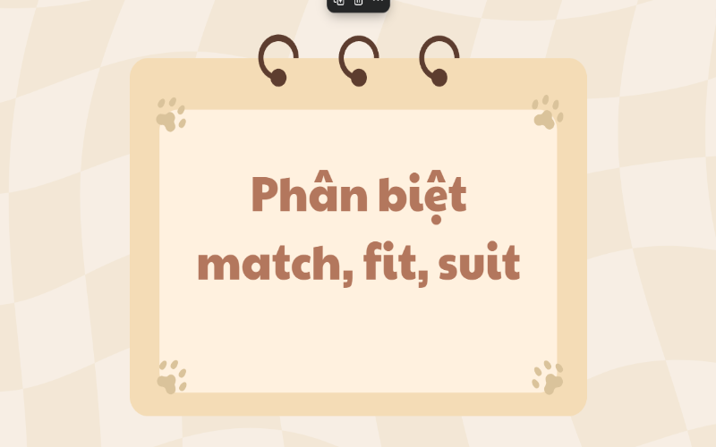 Phân biệt marry, fit, suit